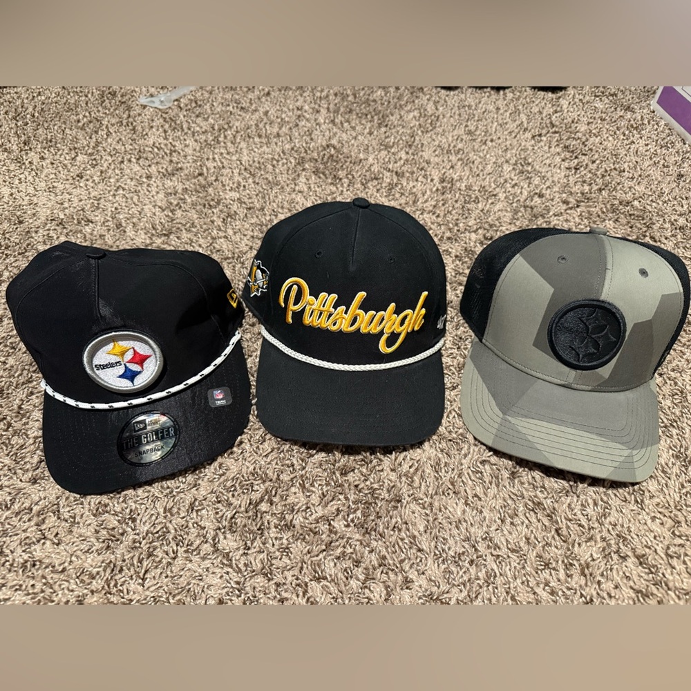 Pittsburgh Themed Snapbacks Bundle